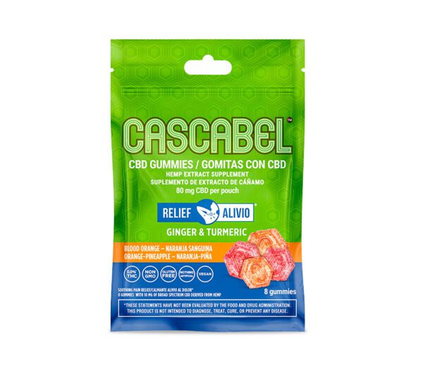 CBD Relief Gummies 8 ct | Cascabel™ | Daily Supplement | GMP Compliant | Locally Sourced